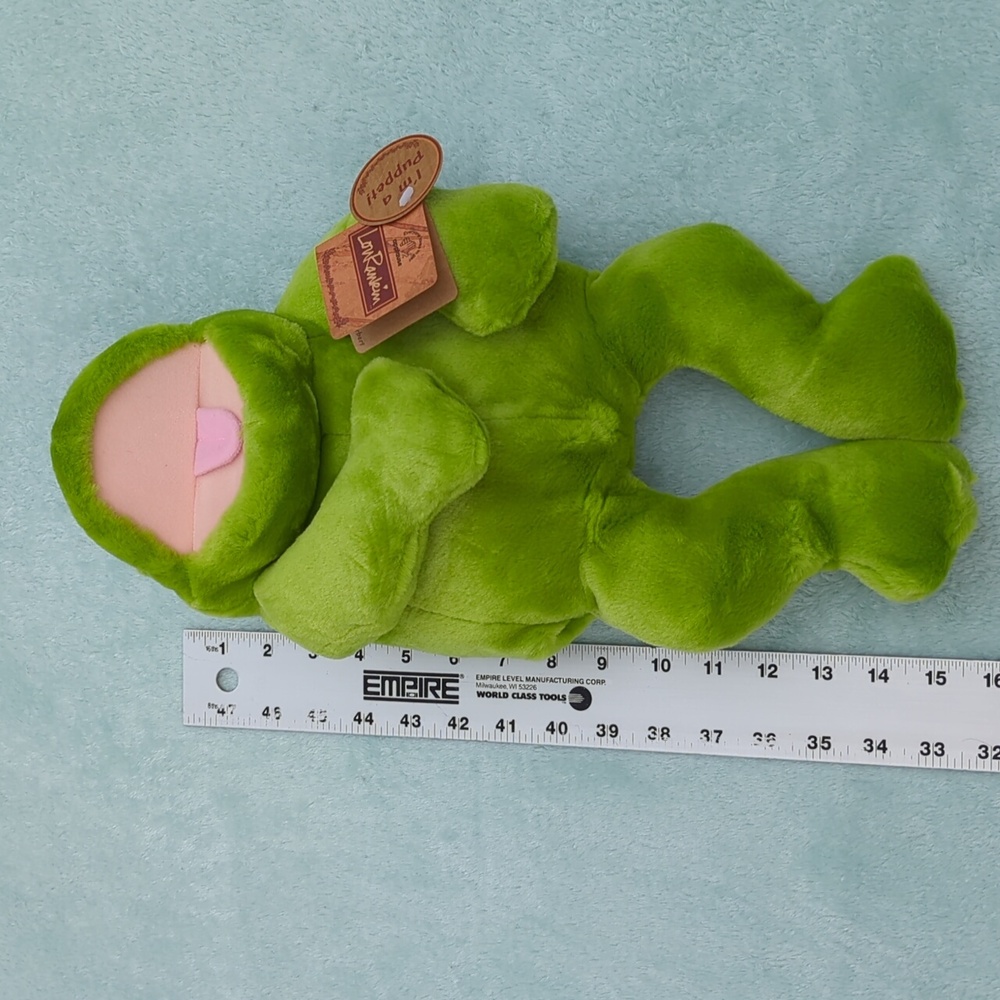 Applause Lou Rankin Herbert frog full body puppet plush new with tags - Picture 8 of 11
